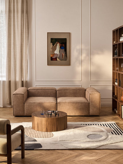 Rosanto Hand-Tufted Wool Rug with High-Low Texture