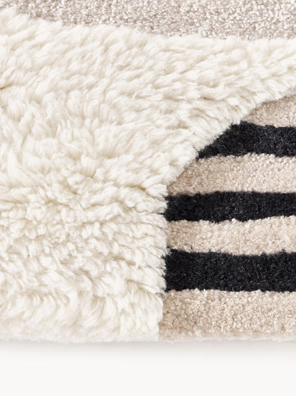 Rosanto Hand-Tufted Wool Rug with High-Low Texture