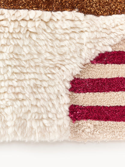 Rosanto Hand-Tufted Wool Rug with High-Low Texture