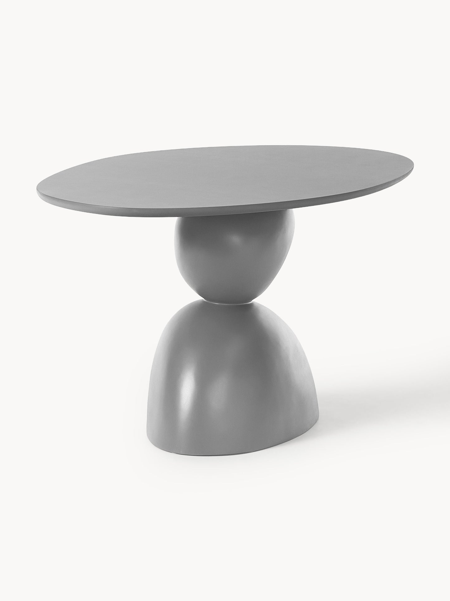 Sahressa Oval Dining Table with Organic Design, 180 x 90 cm