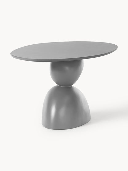 Sahressa Oval Dining Table with Organic Design, 180 x 90 cm