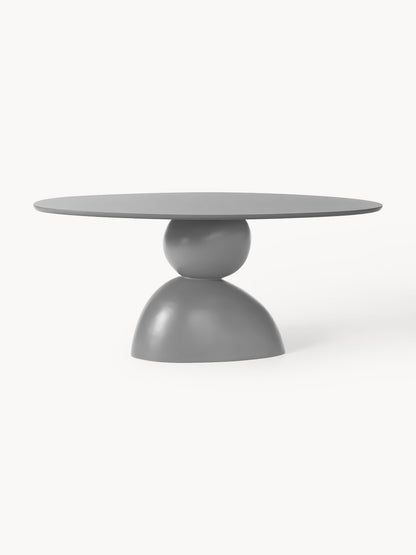 Sahressa Oval Dining Table with Organic Design, 180 x 90 cm
