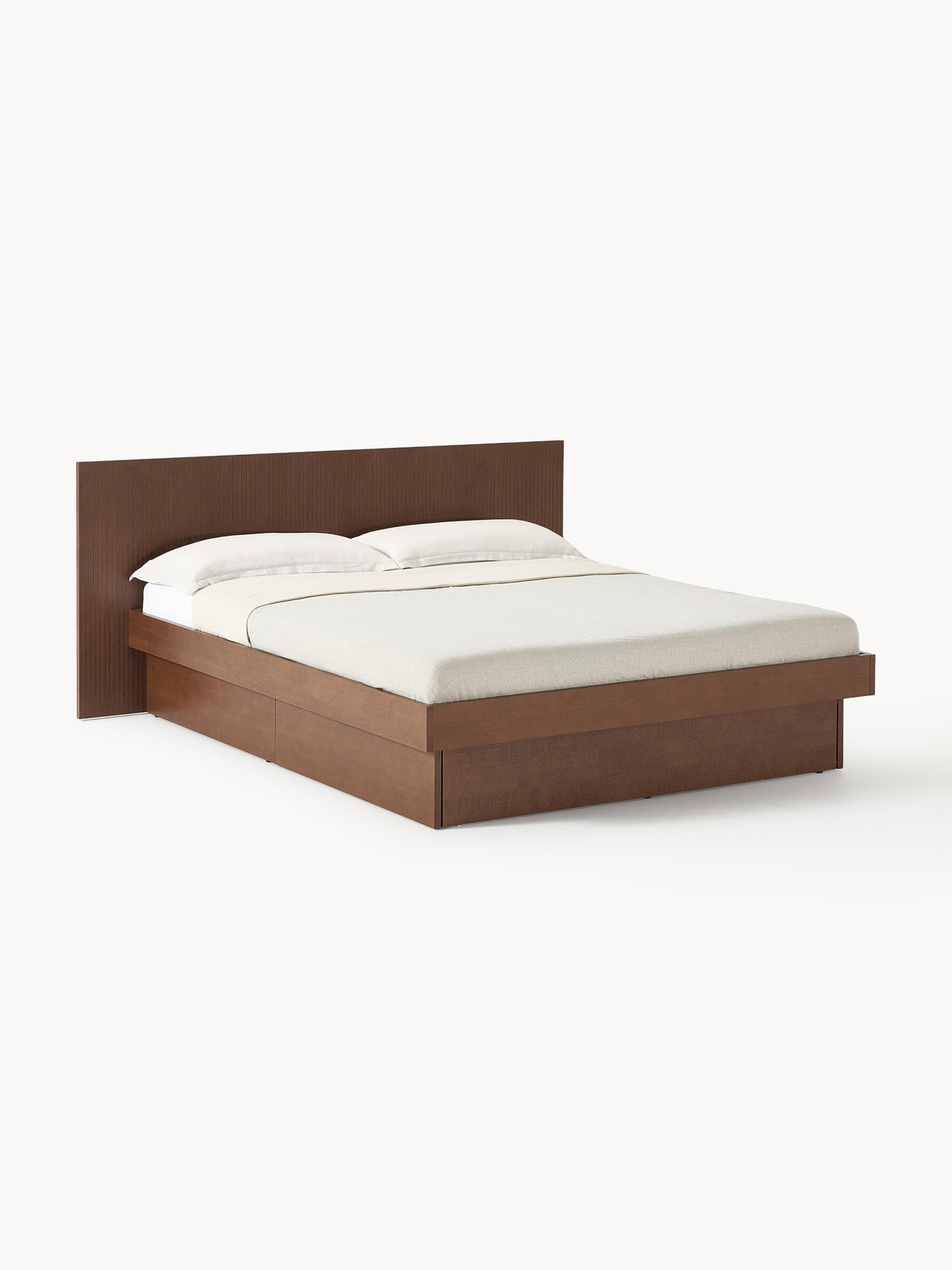 Satomo Wooden Bed with Drawers and Headboard