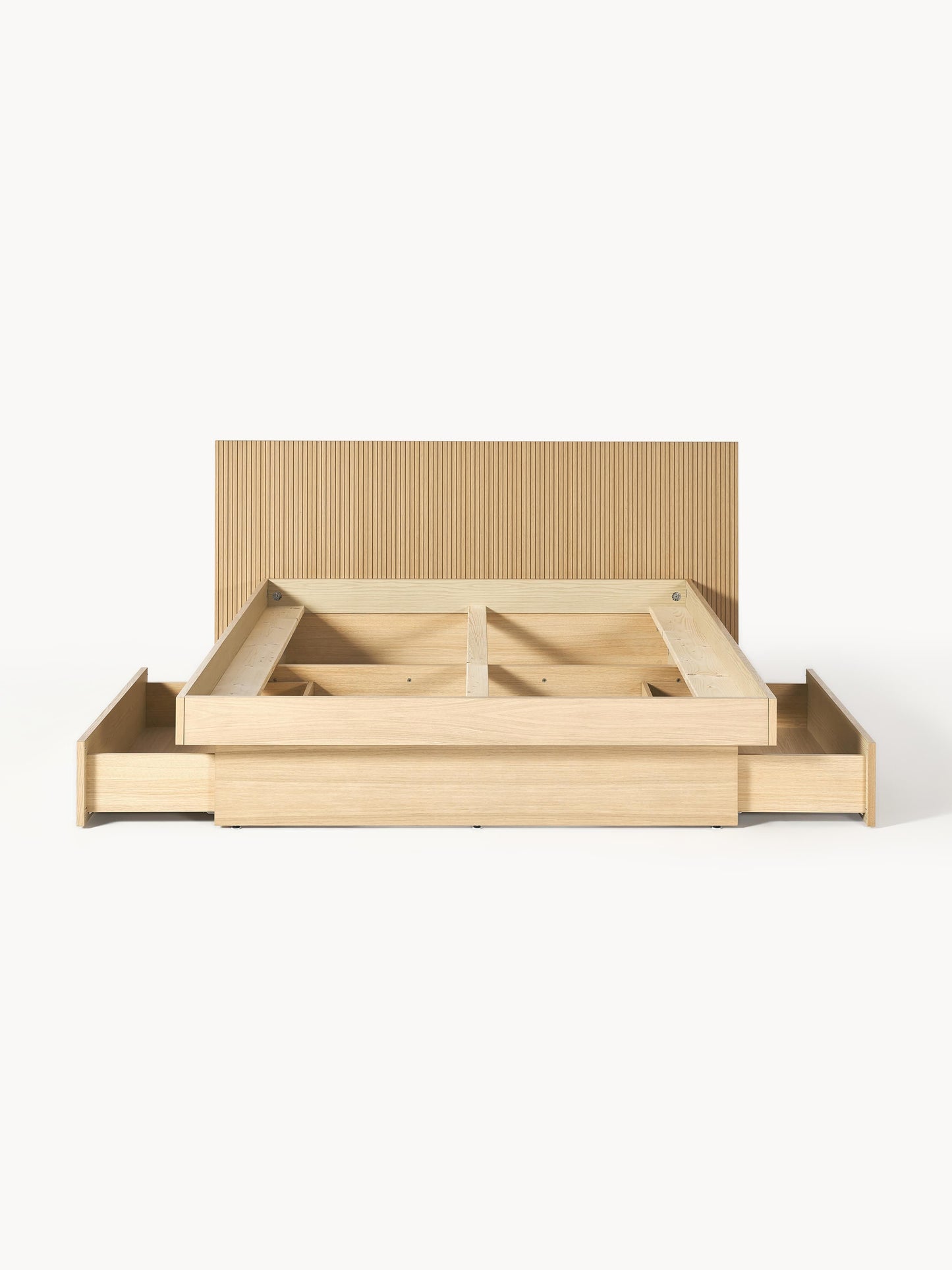Satomo Wooden Bed with Drawers and Headboard