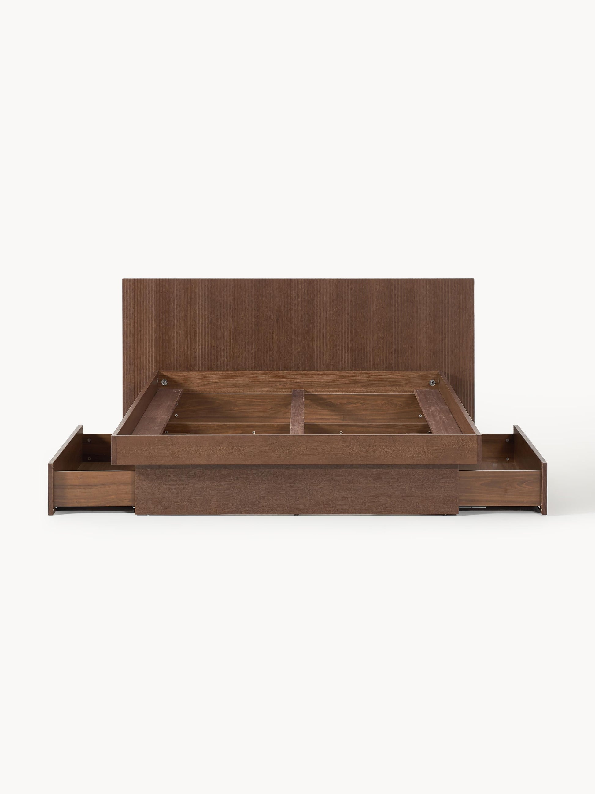 Satomo Wooden Bed with Drawers and Headboard