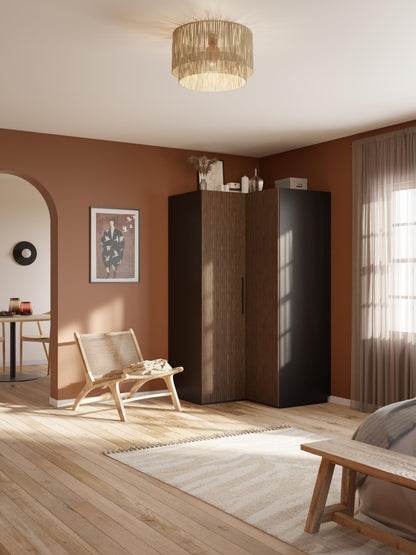 Simetta Modular Corner Wardrobe, 115 cm Wide