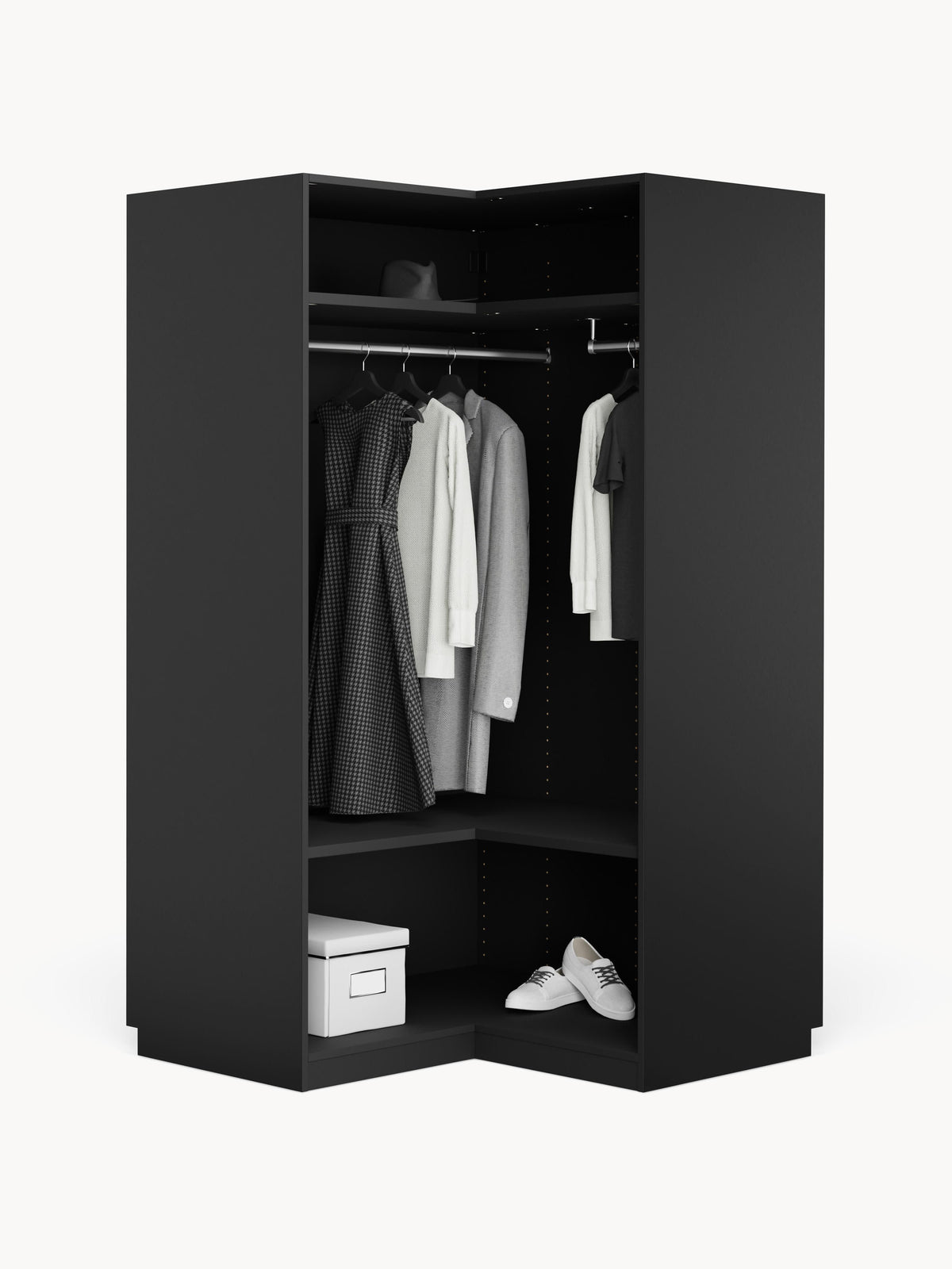 Simetta Modular Corner Wardrobe, 115 cm Wide