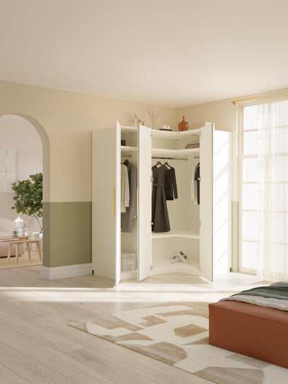 Simetta Modular Corner Wardrobe, 165 cm Wide, in Various Sizes
