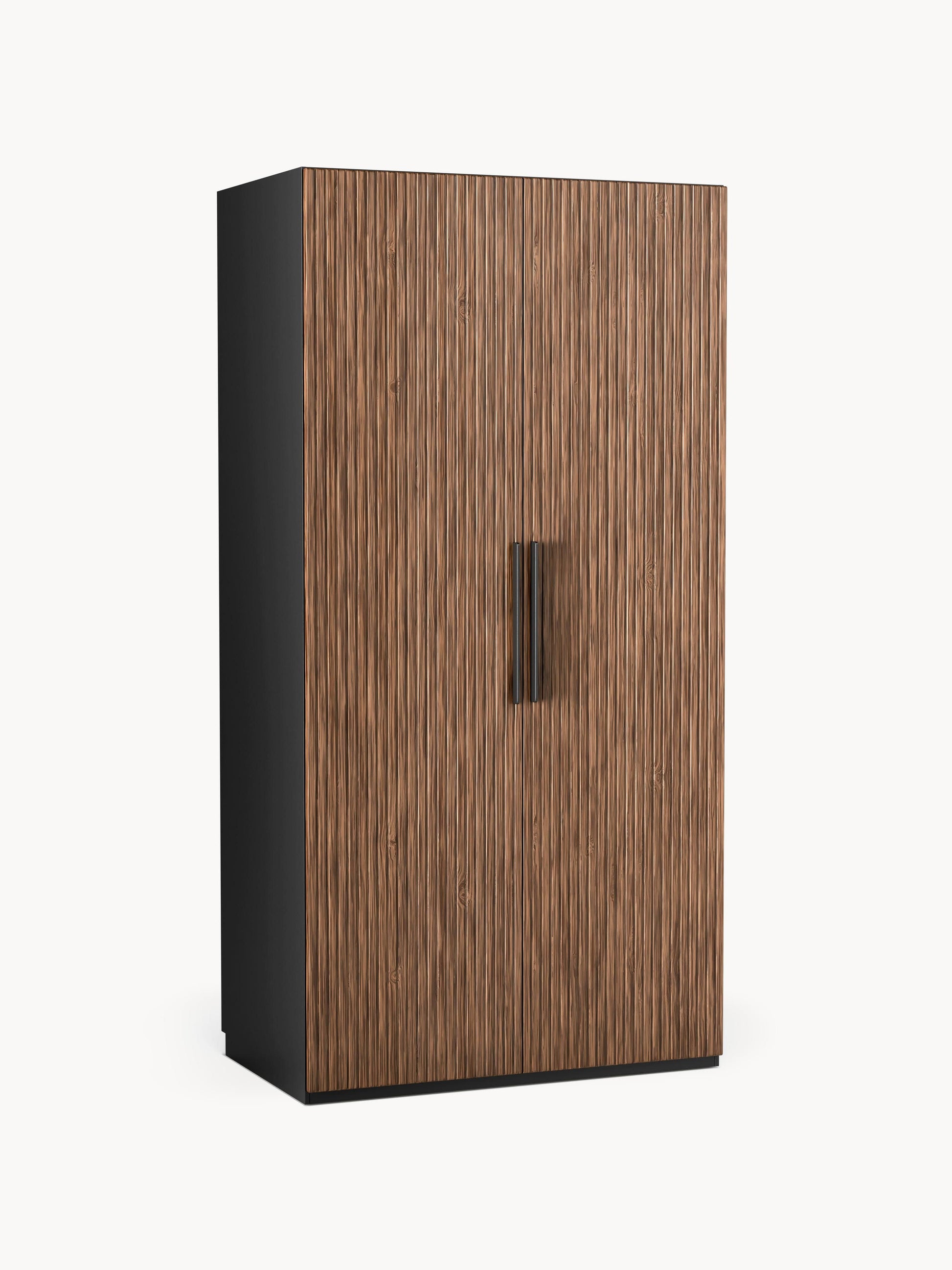 Simetta Modular Hinged-Door Wardrobe, 100 cm Wide, in Various Sizes
