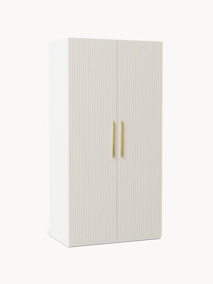 Simetta Modular Hinged-Door Wardrobe, 100 cm Wide, in Various Sizes