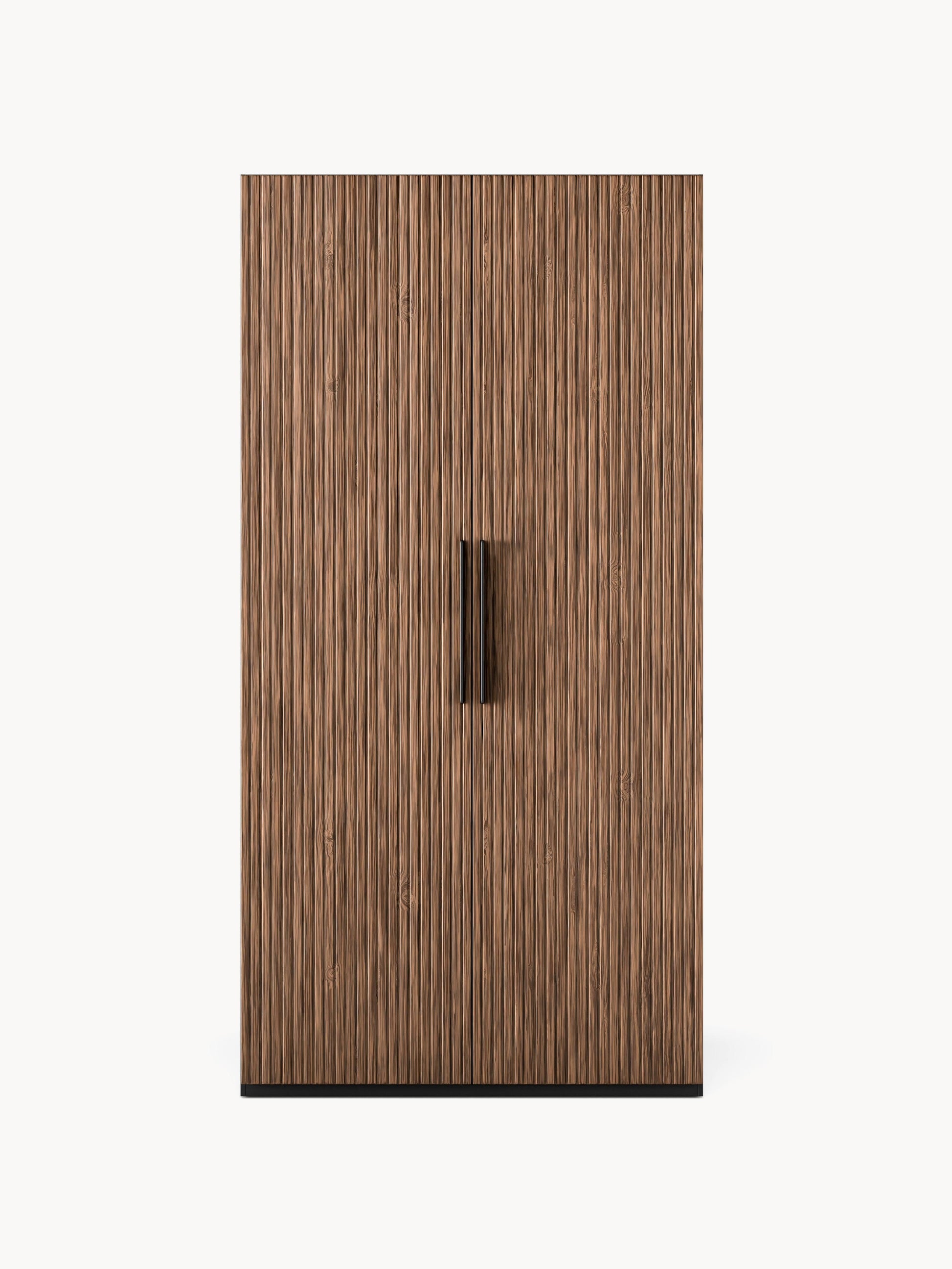 Simetta Modular Hinged-Door Wardrobe, 100 cm Wide, in Various Sizes