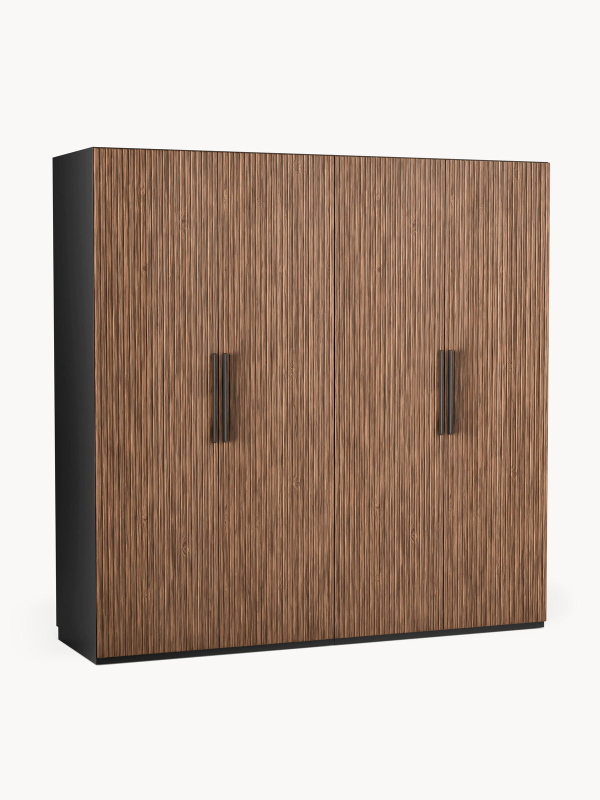 Simetta Modular Hinged-Door Wardrobe, 200 cm Wide, in Various Sizes