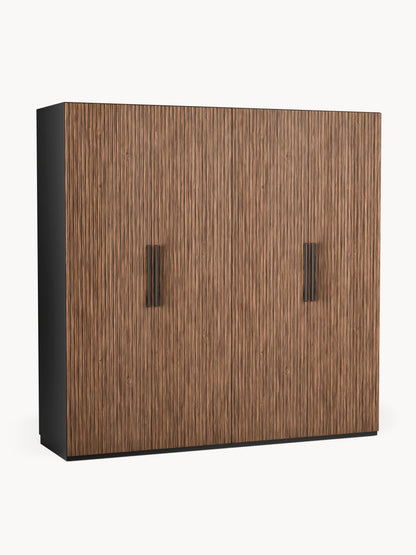 Simetta Modular Hinged-Door Wardrobe, 200 cm Wide, in Various Sizes