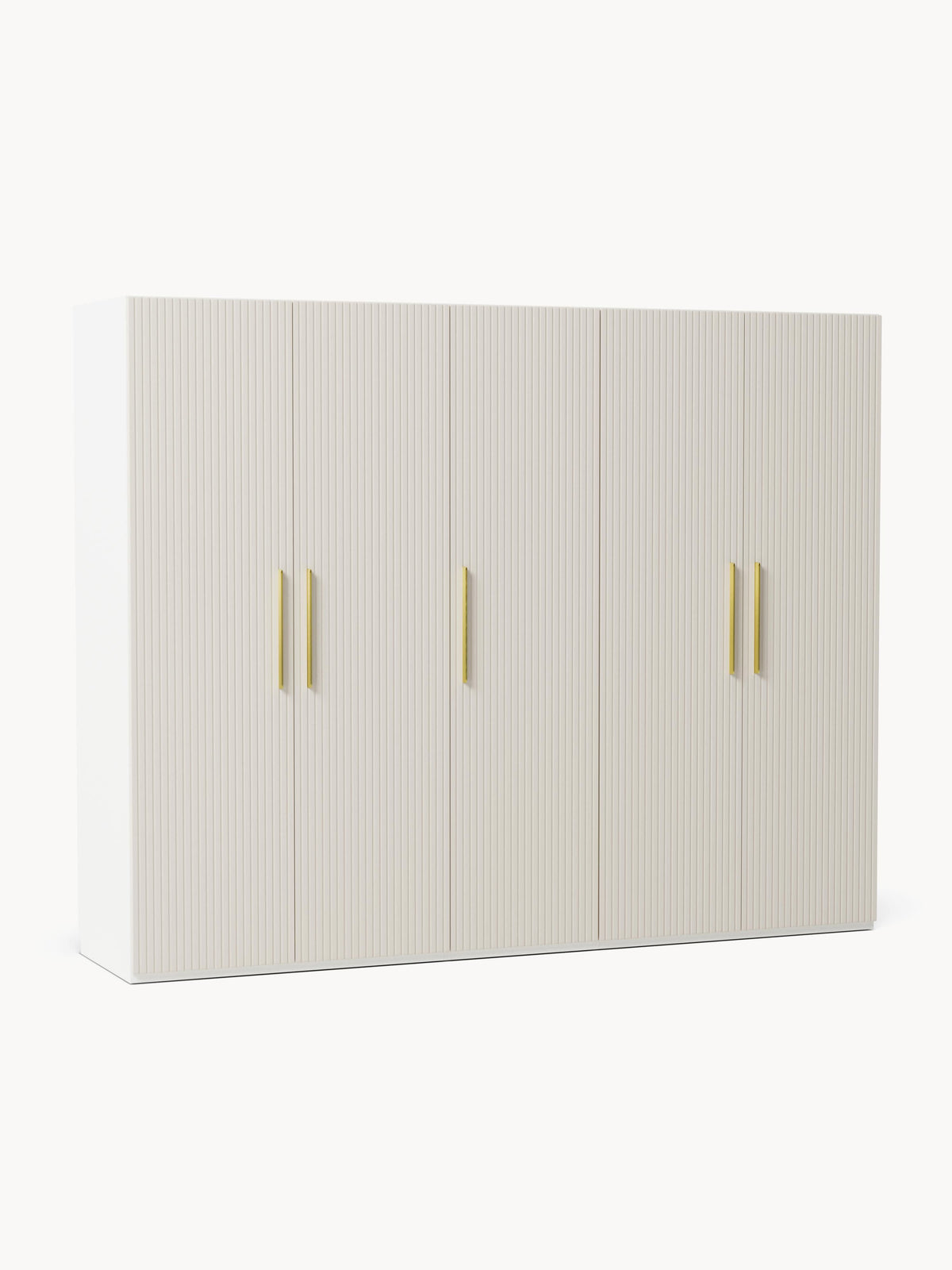 Simetta Modular Hinged-Door Wardrobe, 250 cm Wide, in Various Sizes