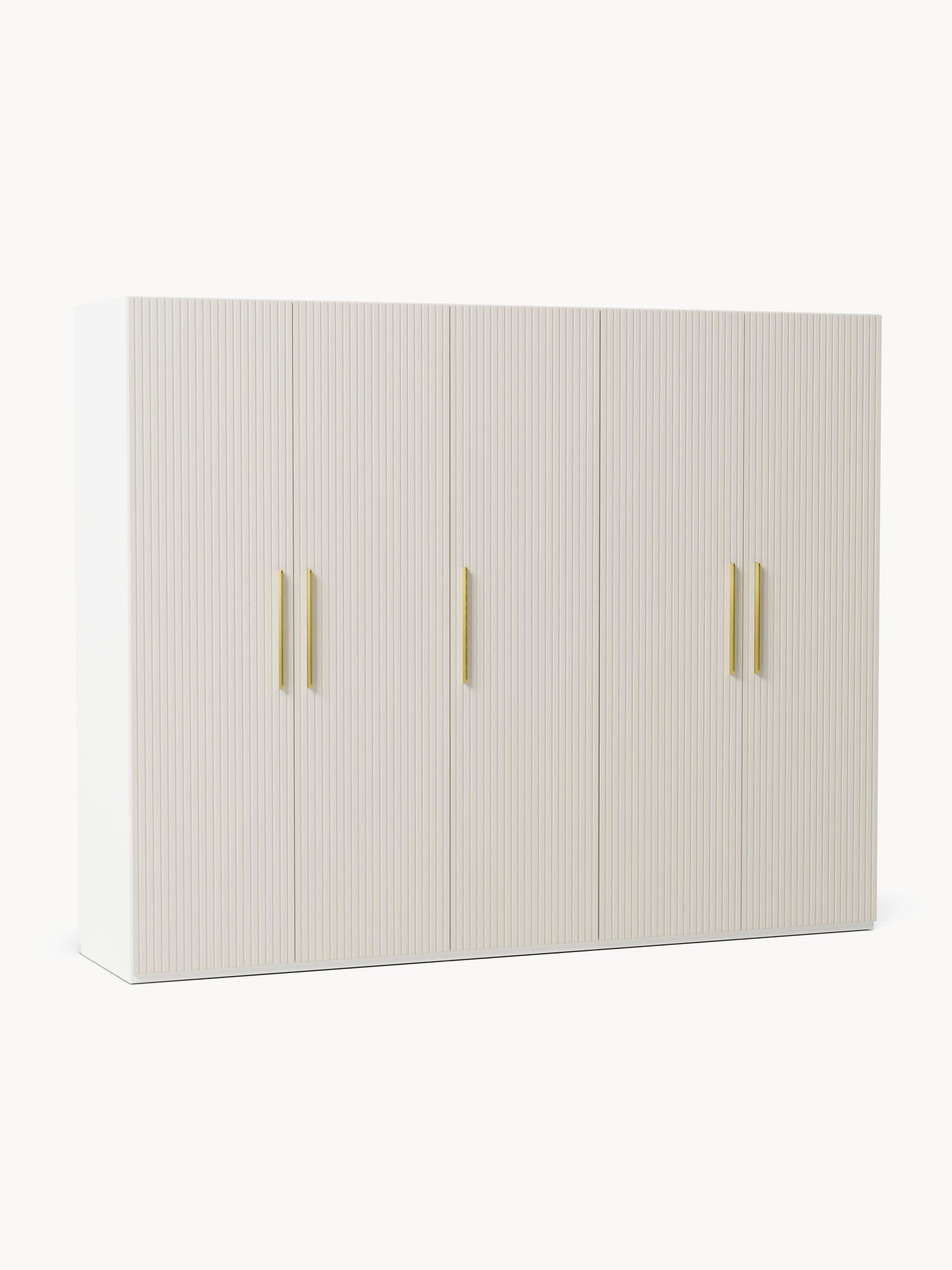 Simetta Modular Hinged-Door Wardrobe, 250 cm Wide, in Various Sizes