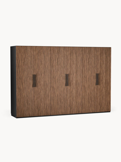 Simetta Modular Hinged-Door Wardrobe, 300 cm Wide, in Various Sizes