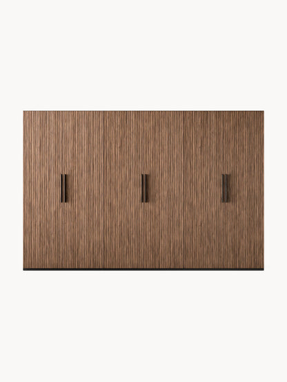 Simetta Modular Hinged-Door Wardrobe, 300 cm Wide, in Various Sizes