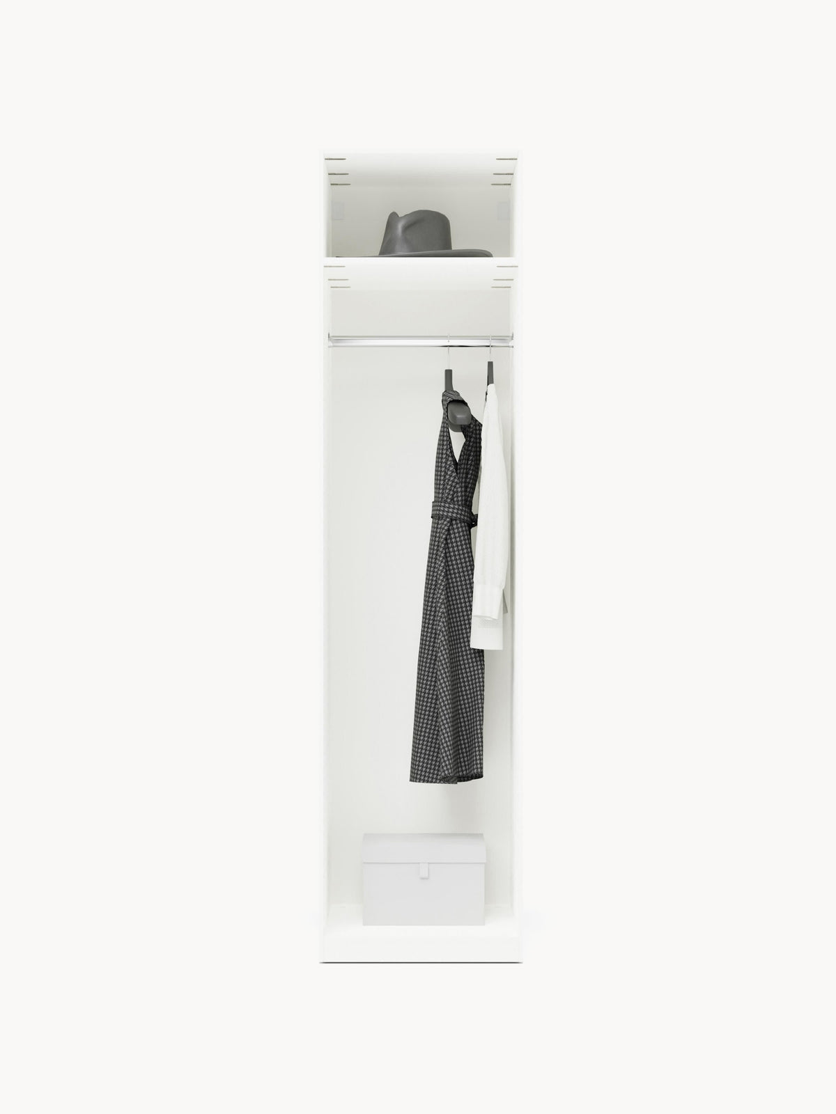 Simetta Modular Hinged-Door Wardrobe, 50 cm Wide, in Various Sizes