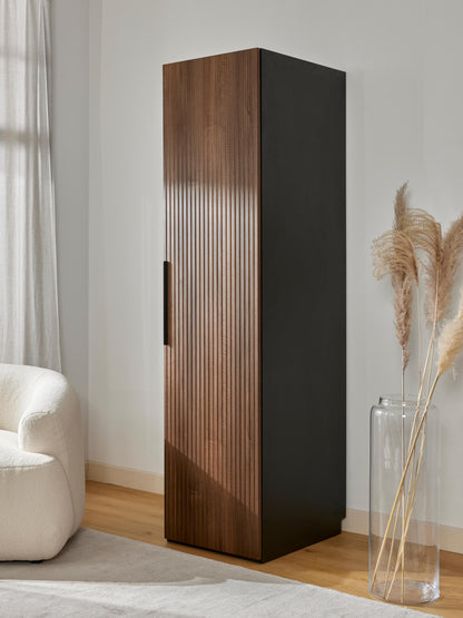 Simetta Modular Hinged-Door Wardrobe, 50 cm Wide, in Various Sizes