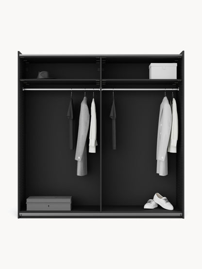 Simetta Modular Sliding-Door Wardrobe, 200 cm Wide, in Various Sizes