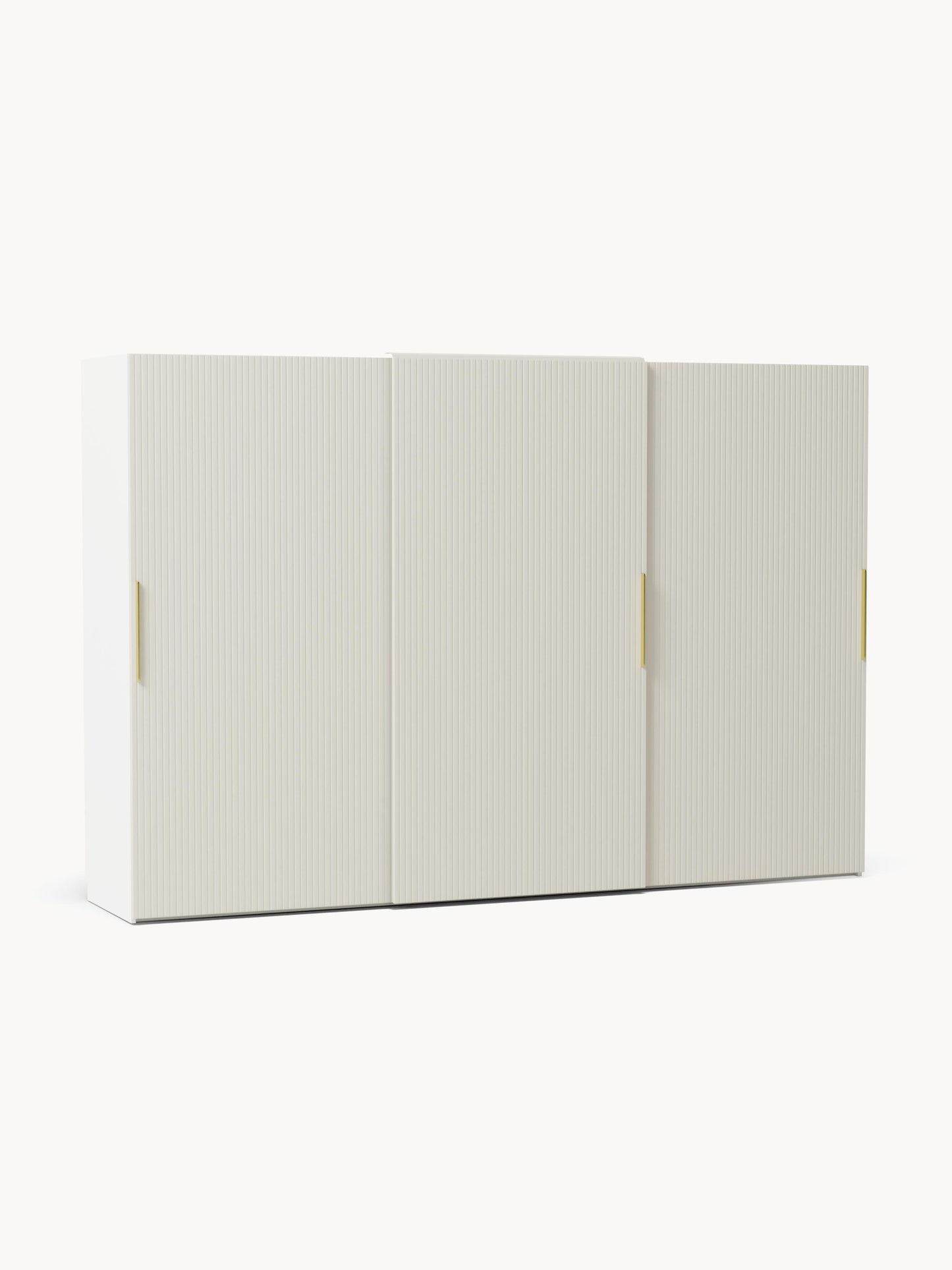 Simetta Modular Sliding-Door Wardrobe, 300 cm Wide, in Various Sizes