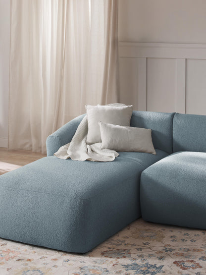 Soralie Chaise Corner Module in Bouclé