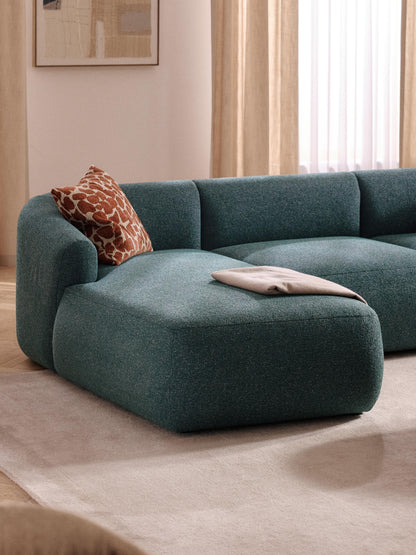 Soralie Chaise Corner Module in Bouclé