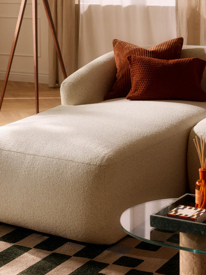 Soralie Chaise Corner Module in Bouclé