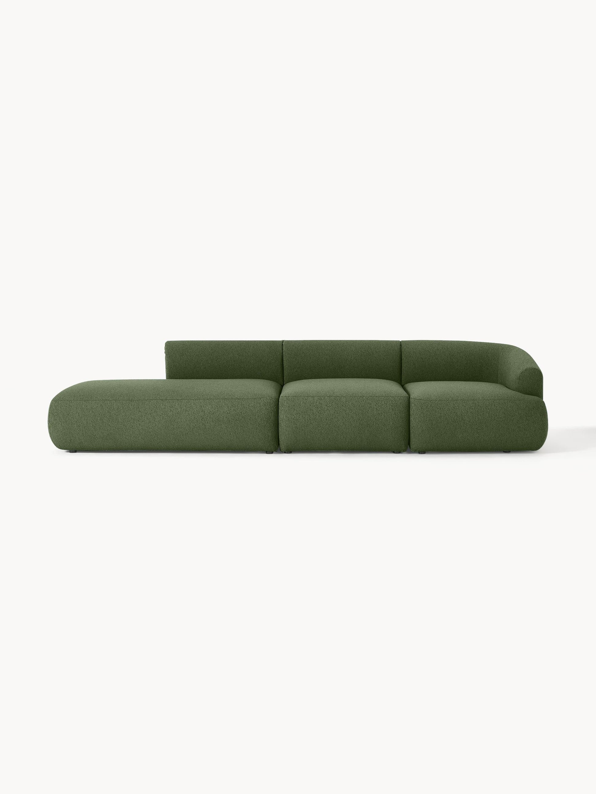Soralie Modular Bouclé Chaise (2-Seater)