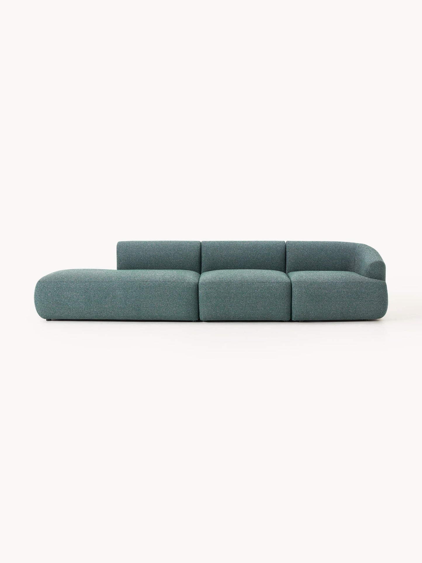 Soralie Modular Bouclé Chaise (2-Seater)