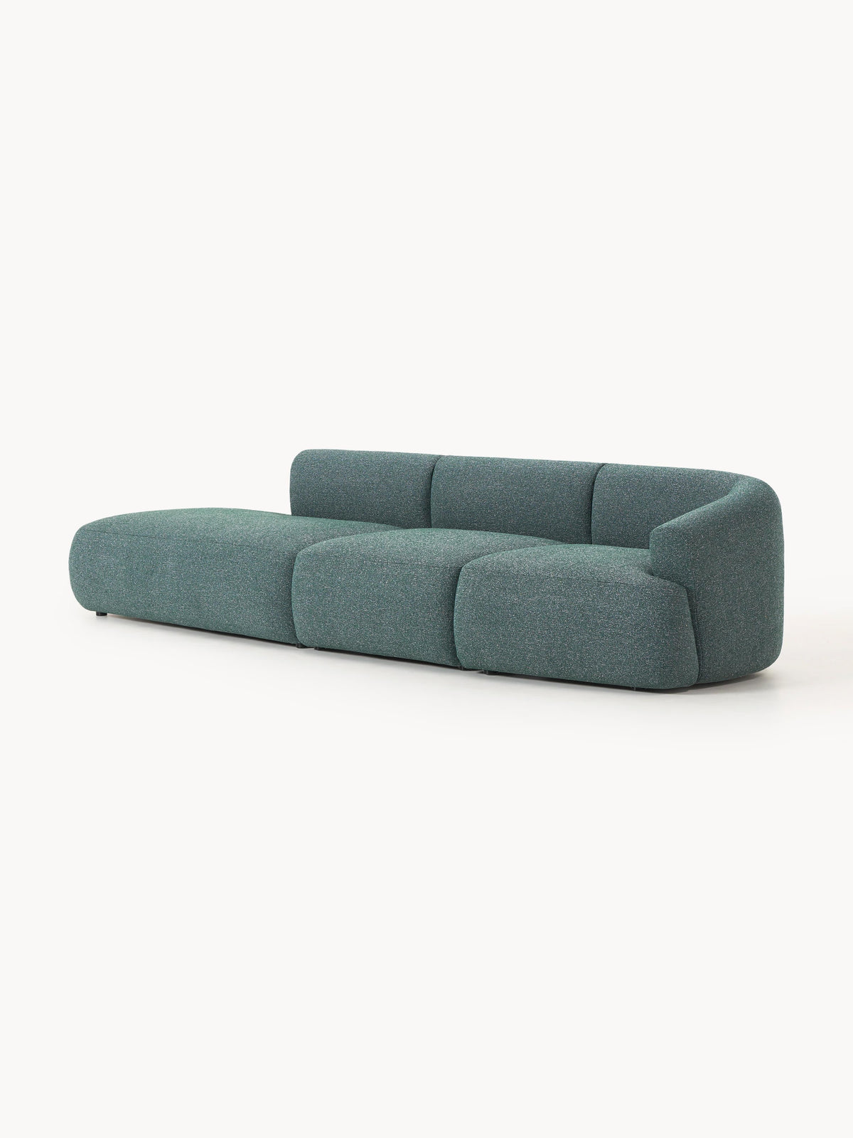 Soralie Modular Bouclé Chaise (2-Seater)