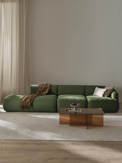Soralie Modular Bouclé Chaise (2-Seater)