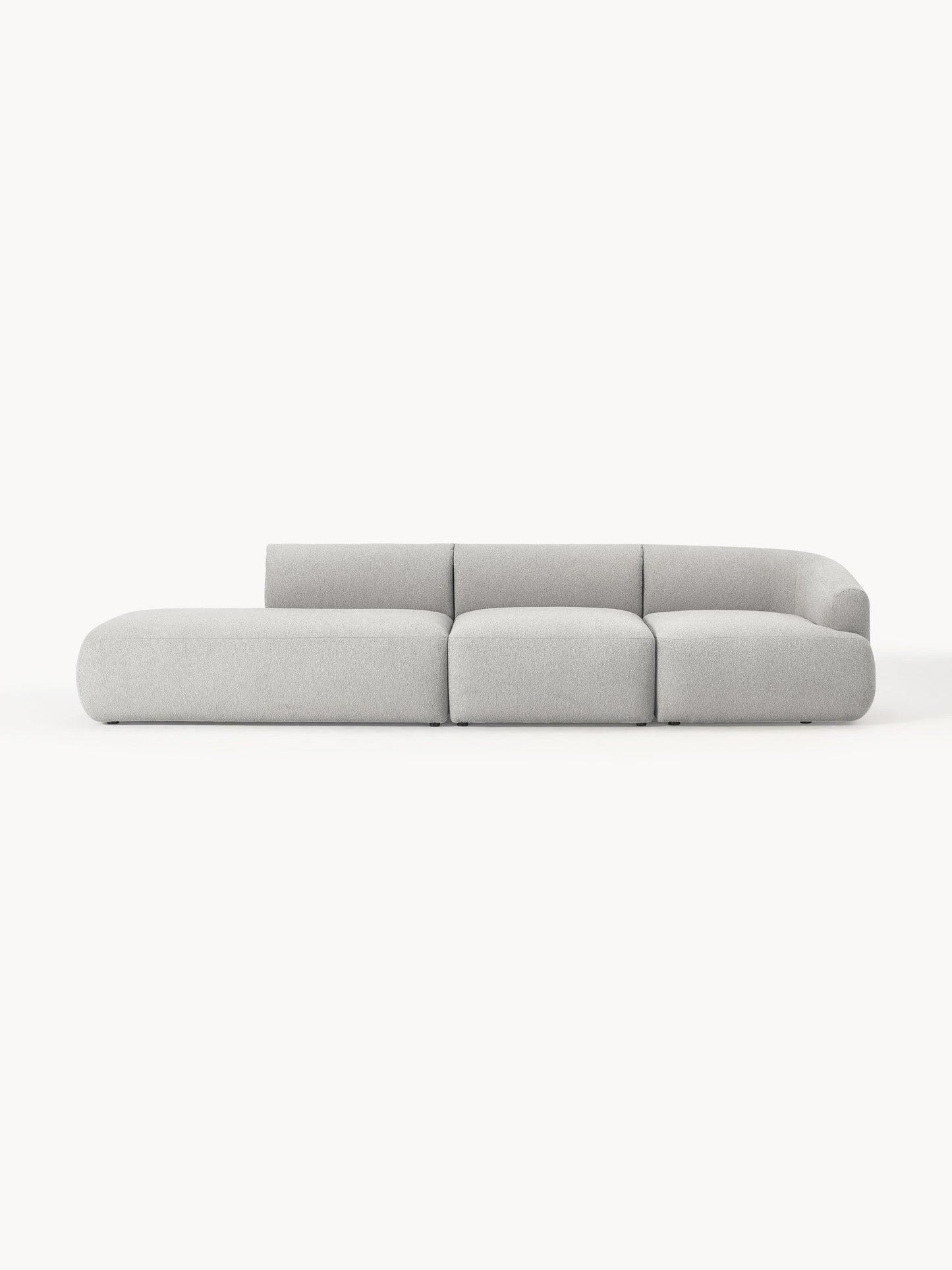 Soralie Modular Bouclé Chaise (2-Seater)
