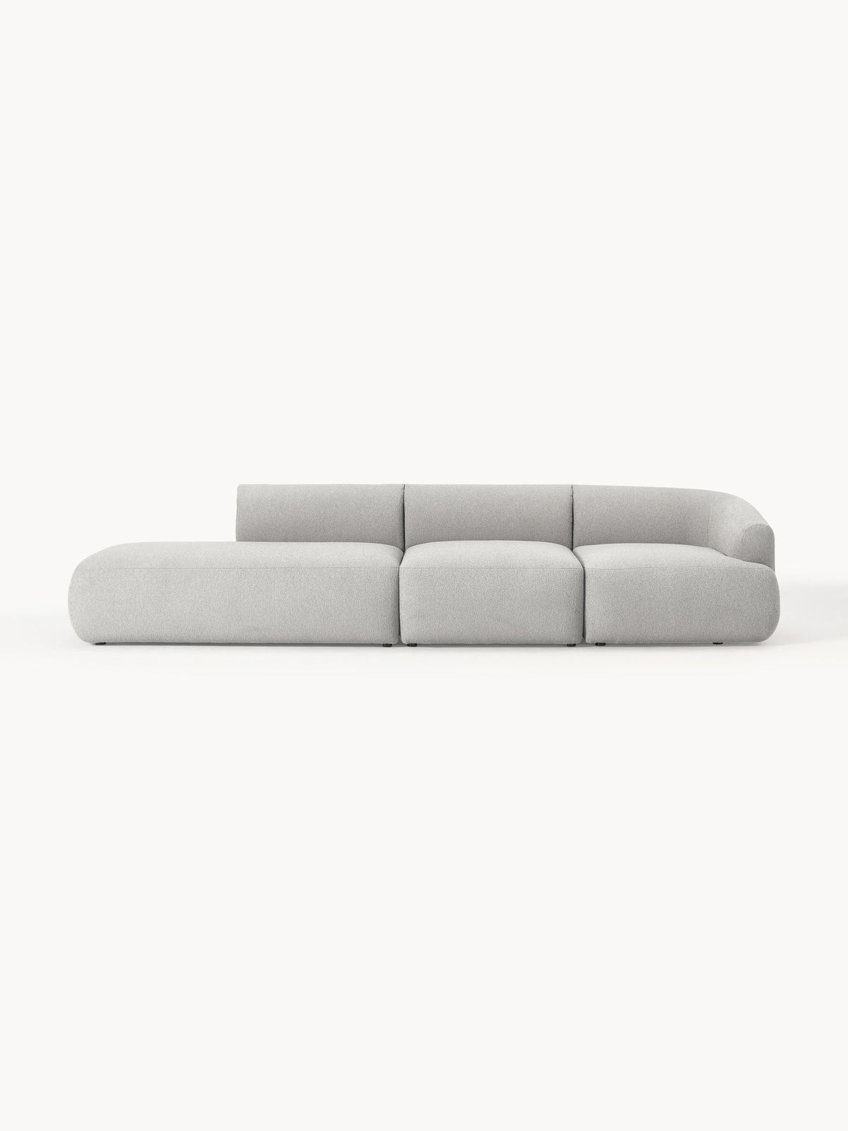 Soralie Modular Bouclé Chaise (2-Seater)
