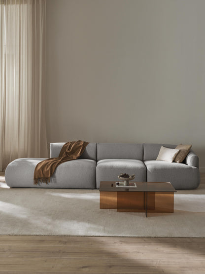Soralie Modular Bouclé Chaise (2-Seater)