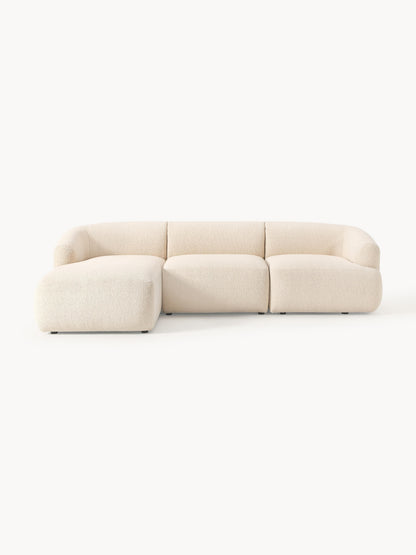 Soralie Modular Bouclé Corner Sofa (3-Seater)
