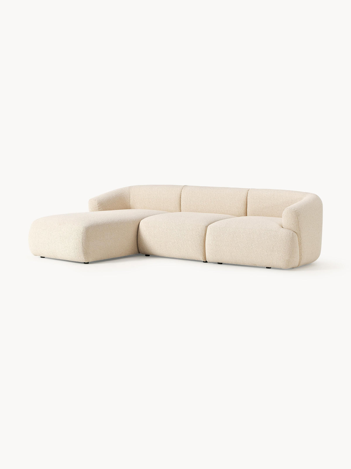Soralie Modular Bouclé Corner Sofa (3-Seater)