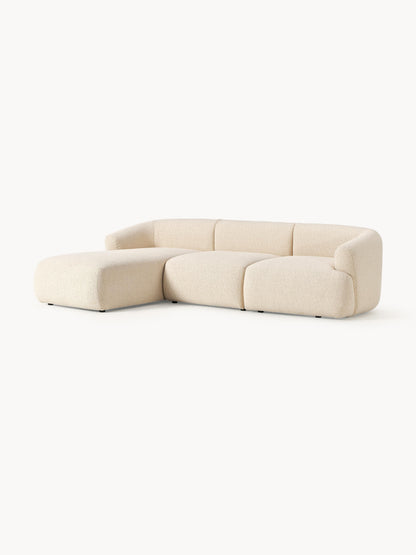 Soralie Modular Bouclé Corner Sofa (3-Seater)