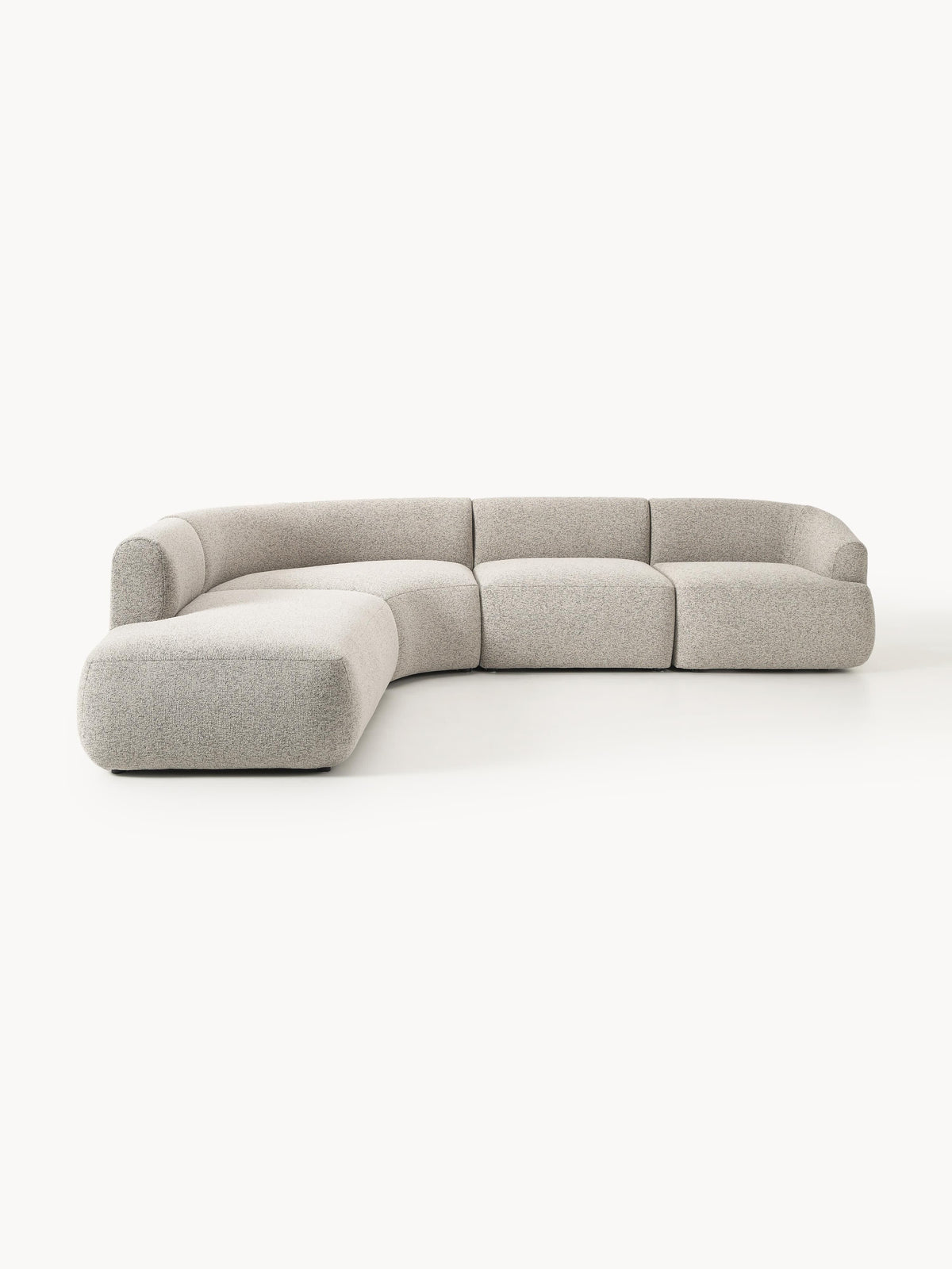 Soralie Modular Bouclé Corner Sofa (4-Seater)