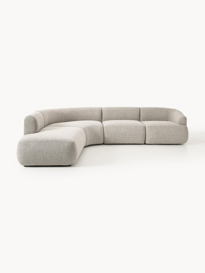 Soralie Modular Bouclé Corner Sofa (4-Seater)