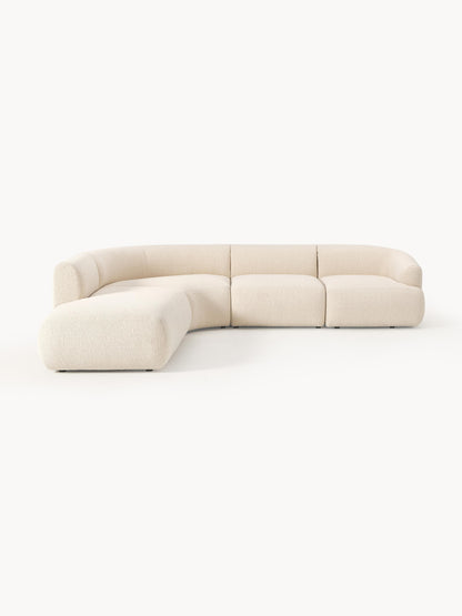 Soralie Modular Bouclé Corner Sofa (4-Seater)
