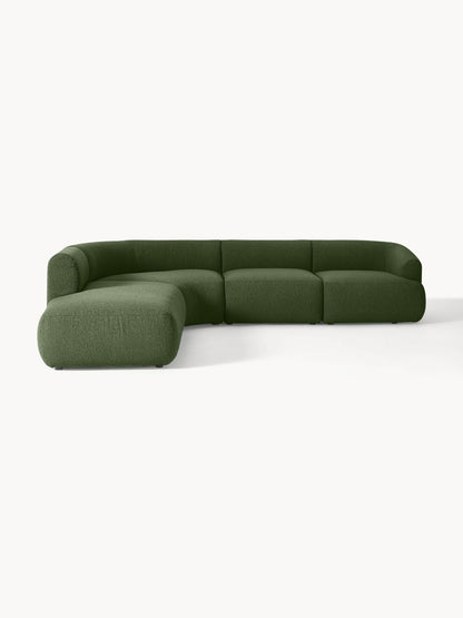 Soralie Modular Bouclé Corner Sofa (4-Seater)