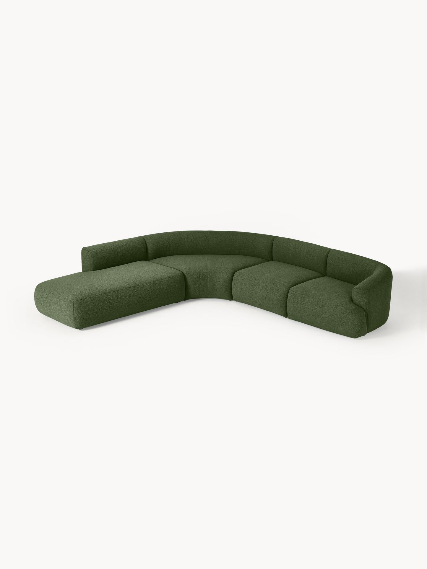 Soralie Modular Bouclé Corner Sofa (4-Seater)