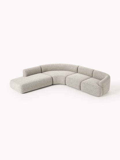 Soralie Modular Bouclé Corner Sofa (4-Seater)