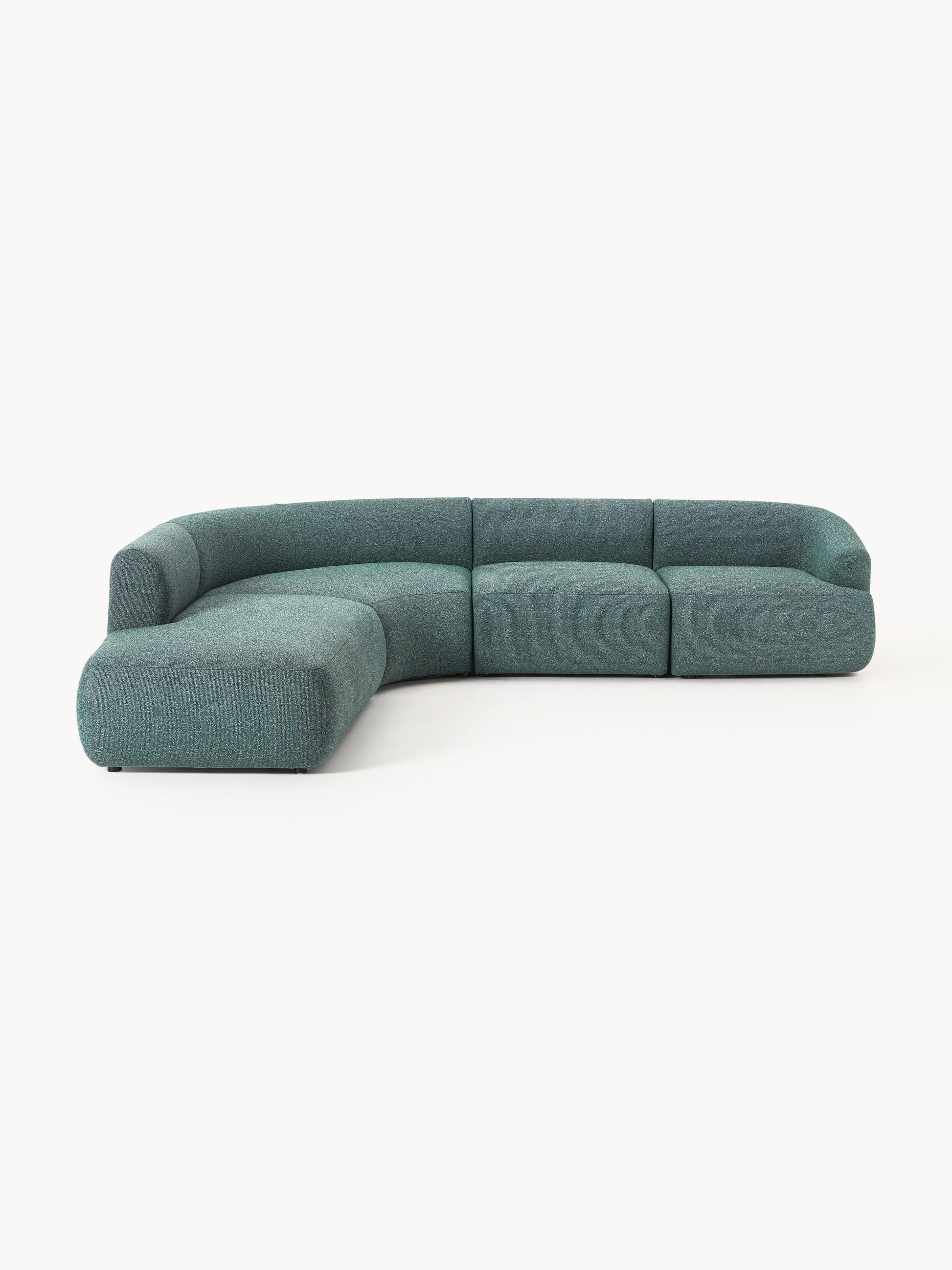Soralie Modular Bouclé Corner Sofa (4-Seater)