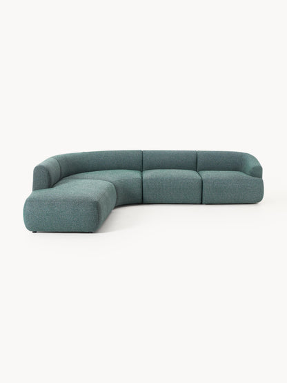 Soralie Modular Bouclé Corner Sofa (4-Seater)