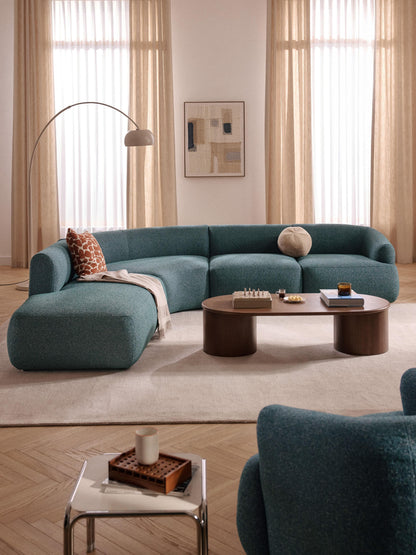 Soralie Modular Bouclé Corner Sofa (4-Seater)