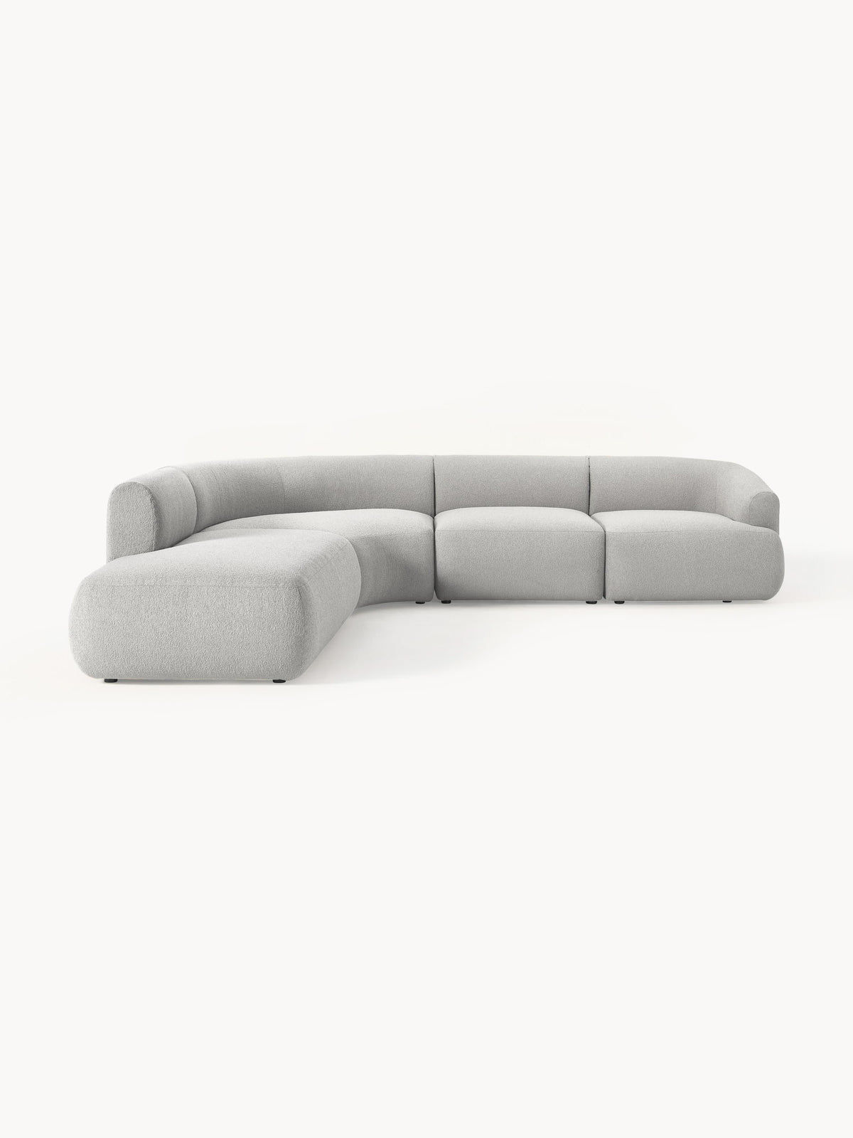 Soralie Modular Bouclé Corner Sofa (4-Seater)