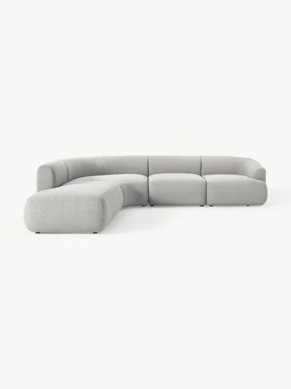 Soralie Modular Bouclé Corner Sofa (4-Seater)