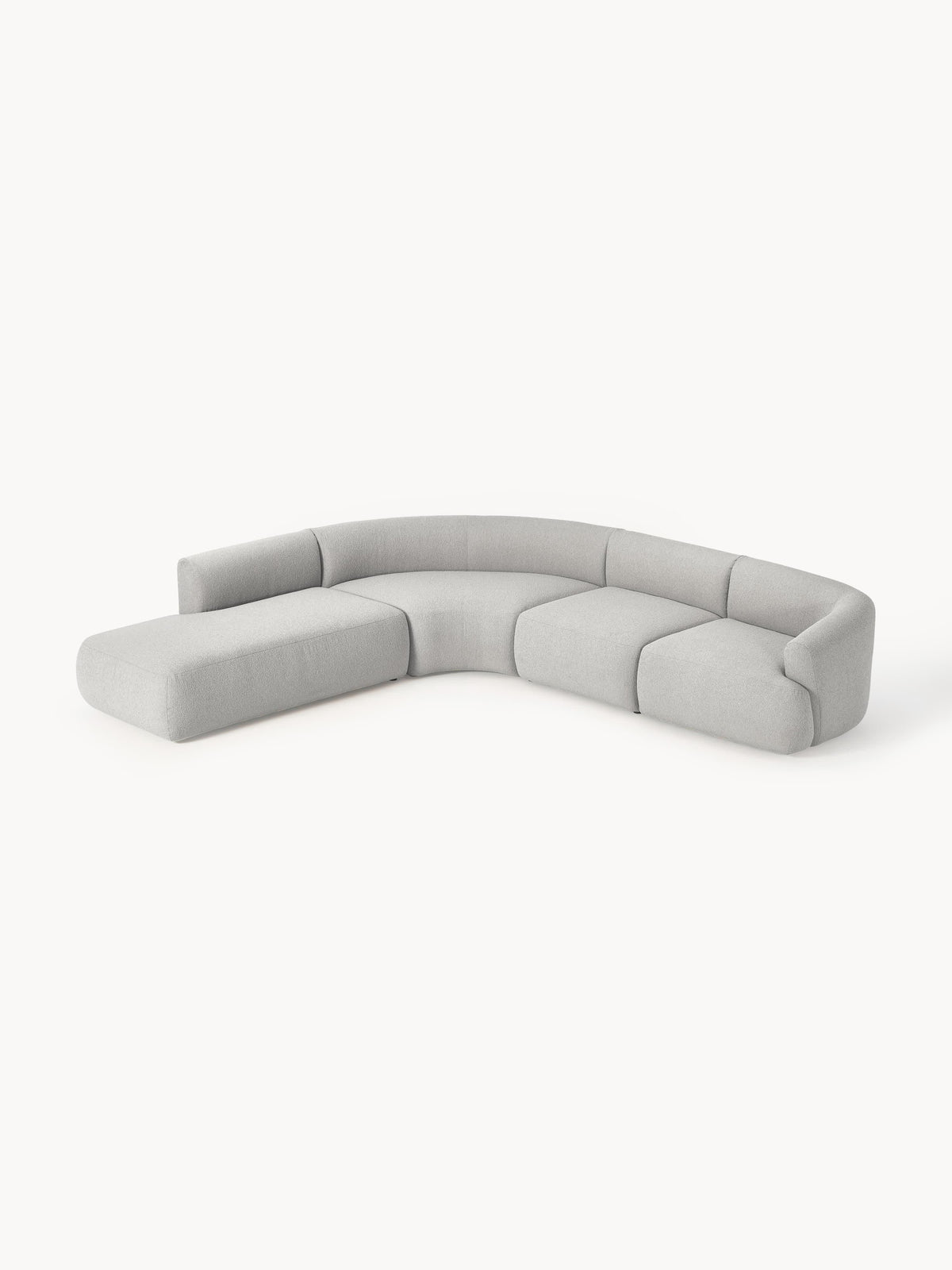 Soralie Modular Bouclé Corner Sofa (4-Seater)